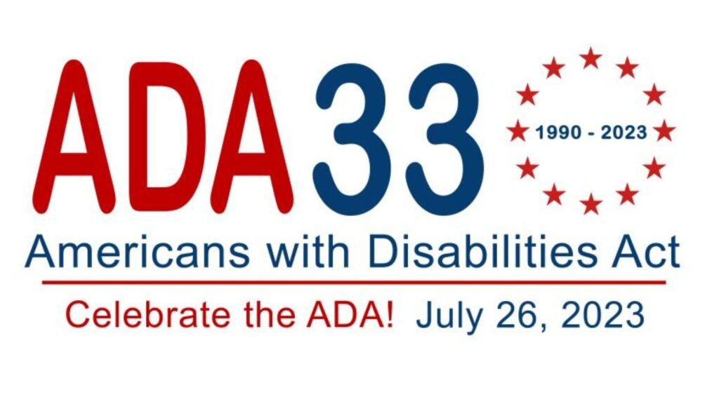 The logo for the 33rd Anniversary of the American with Disabilities Act